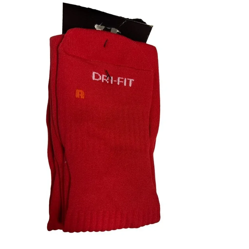 NEW! Nike Classic Cushioned Knee High Soccer Socks Red Youth 3 - 5 Years
